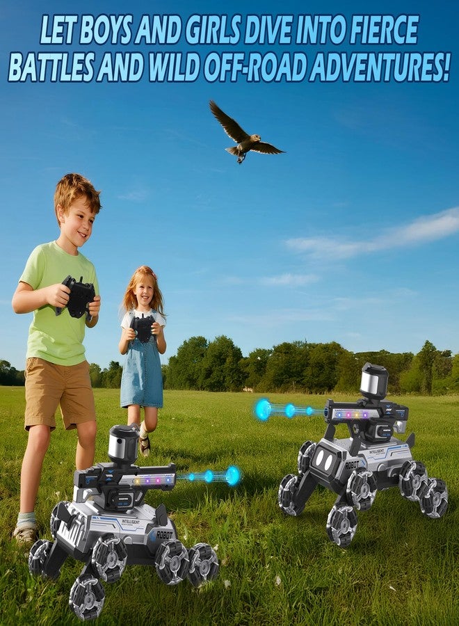 Godboat Robot Dog - Smart Toys for Kids with Music & LED Eyes, 2.4GHZ RC Car, 8-Wheel Stunt, 9+ Lifelike Actions and Water-Shooting, Age 3 4 5 6 7 8 Year Old Boys Girls Christmas & Birthday Gifts 2026 - Image 2
